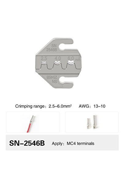Choice9 SN-2546B Crimping Tool Pliers Crimp Jaw Set,4mm slot jaws,SN-48BS/58B...