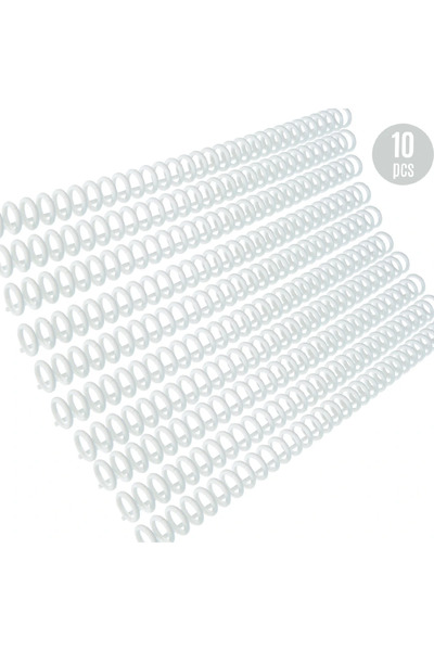 Choice4 ١٠ قطع من حلقات التجليد البلاستيكية D KW-trio، ٣٠ ثقبًا، سعة ٨٥ ورقة