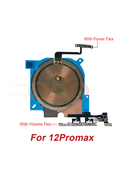 Choice8 ملصق ملف الشحن اللاسلكي لهاتف iPhone 12 Promax مع كابل مرن للتحكم في ...