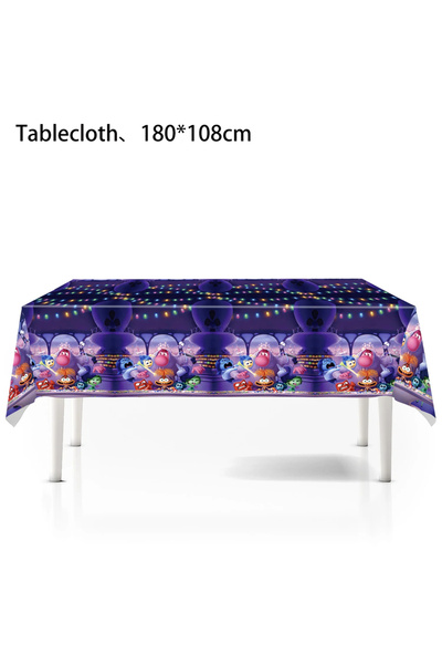 Choice23 1pcs tablecloth Inside Out 2 Happy Birthday Party Decoration Cartoon...