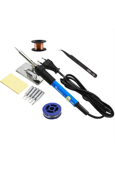 Choice Blue 11pcs a set Multi-kit Adjustable Temperature Electric Soldering I...