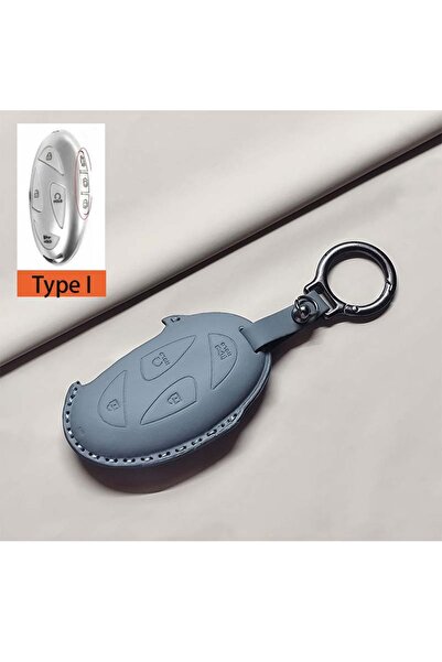 Choice4 غطاء مفتاح السيارة عن بعد رمادي اللون، مناسب لسيارات هيونداي جرانديور...