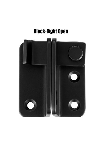 Choice1 Black-Right Open Flip Latch with Padlk Hole Stainless Steel Safety Ha...