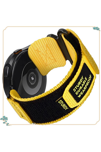 Choice17 سوار نايلون مموه أصفر مقاس 22 مم، متوفر بمقاسات 22 مم و20 مم، مناسب ...