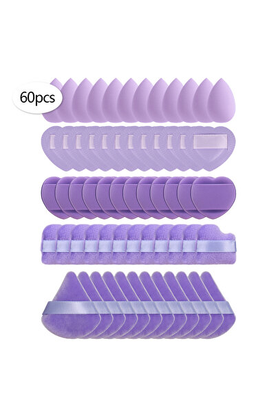 Choice10 60Pcs 15/30/60 Mini Makeup Sponge Powder Puff Beauty Sponge for Make...