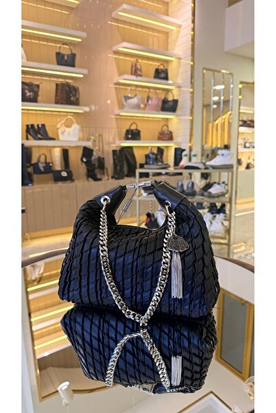 KRISTE BELL İthal Balık Sırtı Zİncir Aksesuarlı Uzun Askılı Kadın Çanta -27174-