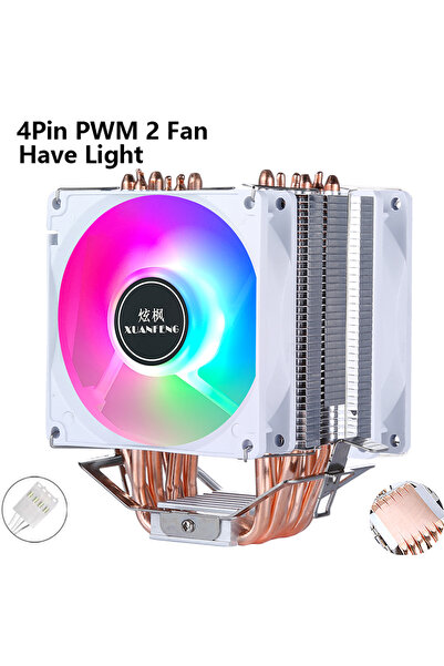 Choice1 مروحة تبريد وحدة المعالجة المركزية XUANFENG ذات اللون الثابت، 6 أنابي...