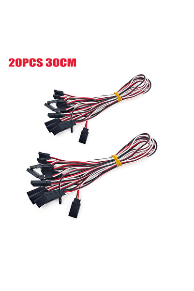 Choice 20PCS 30CM 15cm 30cm 50cm Servo extension cable Wire 3-Pin Servo Exten...