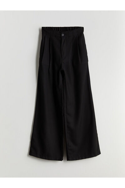 LC Waikiki Özmarka New Season Elastic Waist Pleated Young Girls' Trousers