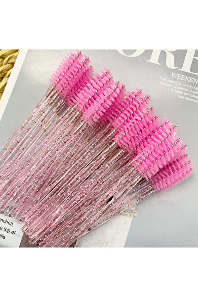 choice2 pink-300-pcs Zanse 300pcs Disposable Mascara Wands Eyelash Brush Spoo...