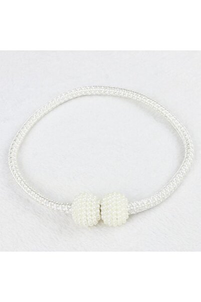 Choice8 WHITE 2PCS Pearl Magnetic Curtain Clip Curtain Holders Tie Back Buckl...