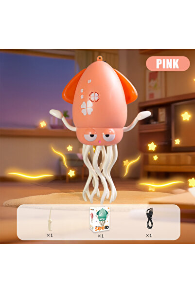 Choice لعبة الحبار الراقص الإلكتروني الوردي مع أضواء وموسيقى، لعبة تعليمية لل...