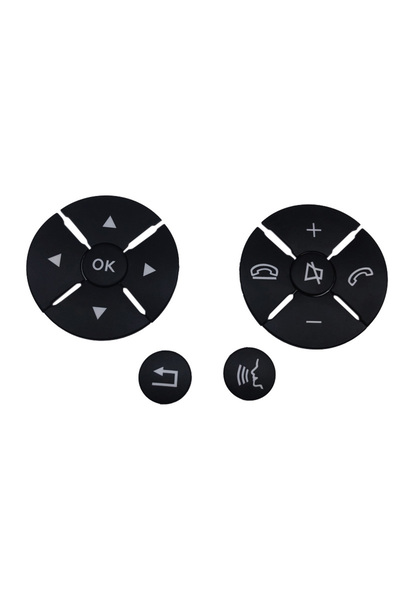 choice2 ملصق أزرار عجلة قيادة السيارة السوداء طراز M، زر فتح الباب، زر الذاكر...