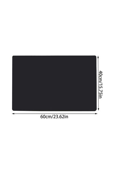 Choice4 60x40cm Black Table Protector Silicone Placemat 40x60cm Kids DIY Craf...