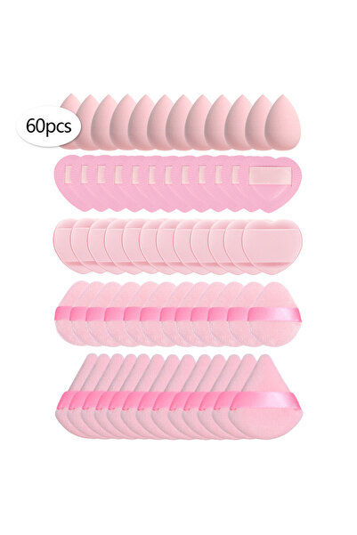 Choice8 ٦٠ قطعة من إسفنجات المكياج الصغيرة ١٥/٣٠/٦٠ سم، إسفنجة بودرة تجميلية ...