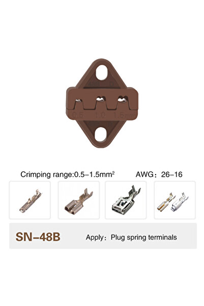 choice2 SN-48B Crimping Tool Pliers Crimp Jaw Set,4mm slot jaws,SN-48BS/58B/0...