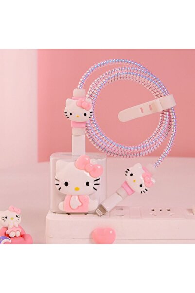 Choice7 باستثناء الشاحن، غطاء حماية لكابل بيانات سانريو هيلو كيتي A8 بقوة 20 ...