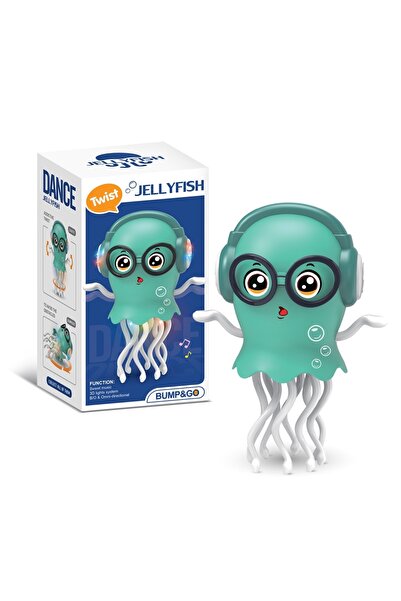 choice2 لعبة قنديل بحر زرقاء زاحفة راقصة تعمل بالطاقة الكهربائية، وهي عبارة ع...