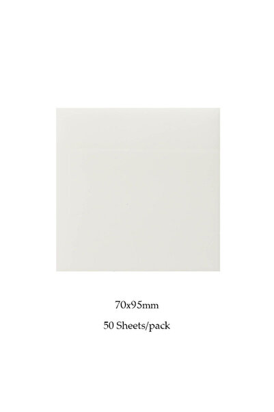 choice2 B 50 قطعة من دفاتر الملاحظات اللاصقة الشفافة ذاتية اللصق، ملصقات منظو...