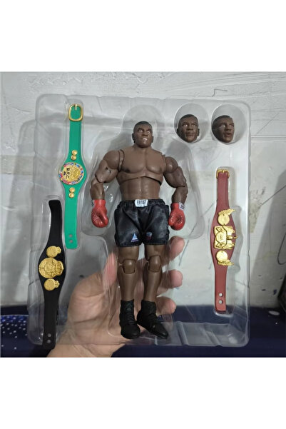 Choice1 مجسم مايك تايسون، بطل الملاكمة، من إنتاج شركة ستورم تويز، بثلاثة رؤوس...