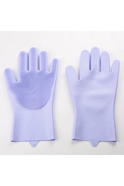 Choice1 قفازات استحمام بنفسجية للعناية بالحيوانات الأليفة، شامبو استحمام للكل...