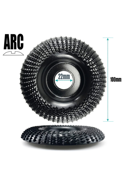 Choice4 كما هو موضح في الصورة، قرص تجليخ بزاوية قوسية 100 مم وفتحة 16/22 مم ل...