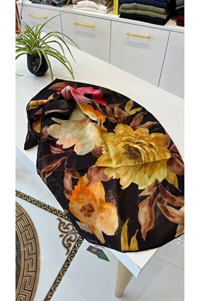 La Boutique Eşarp Bamboo Silk Cotton Summer Fall Cool Scarf