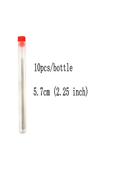 Choice1 10 إبر خرز منحنية ذات عيون كبيرة من الفولاذ المقاوم للصدأ، طولها 5.7 ...