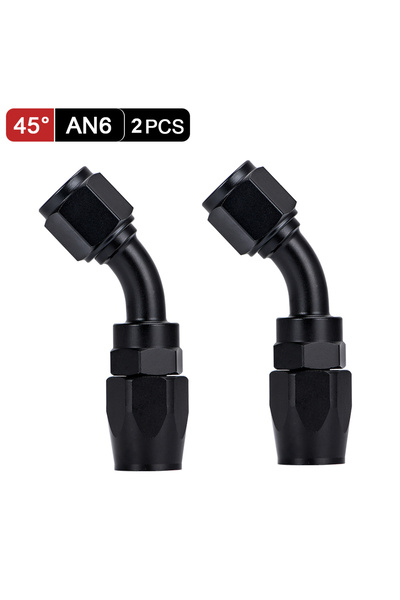 Choice5 2 AN6 45 Degree 2PCS AN4 AN6 AN8 AN10 Straight 45 90 180 Degree Oil F...