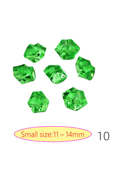 Choice3 100pcs 11x14mm 100pcs Clear Fake Crushed Ice Rocks Ice Cubes Acrylic ...