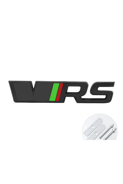 Choice3 شعار VRS معدني ثلاثي الأبعاد رمادي وأسود، يُلصق على شبكة التهوية الأم...