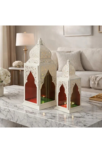 Generic Colored Eastern Lantern Set - 2 Pieces