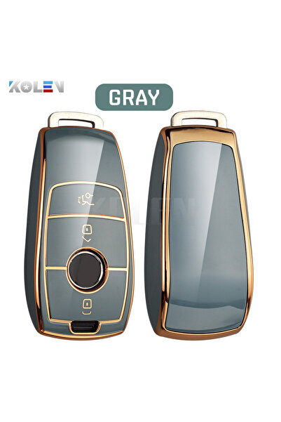 Choice4 Gray only case Fashion TPU Car Remote Key Case Cover Shell For Merced...