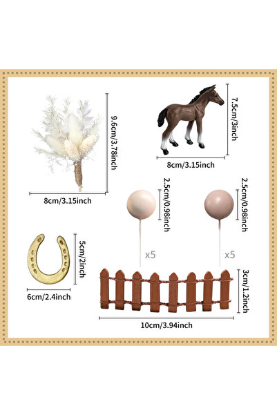 choice2 Dark Khaki LaVenty Horse Cake Topper Decorations Rodeo Western Themed...