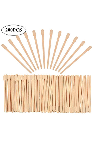 Choice3 200 قطعة من النوع A، 200/100 قطعة من أعواد إزالة الشعر الخشبية، أعواد...