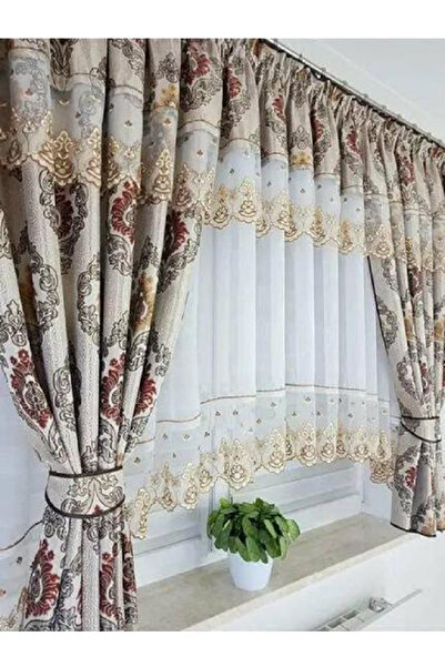 OEM Unique set of curtains + decorative drapes for living room bedroom, WIDTH...