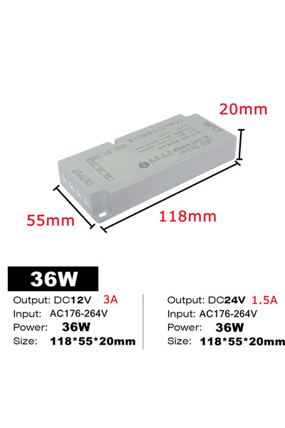 Choice3 DC 12V US Plug 36W 36W-150W Switching Power Supply Transformers AC220...