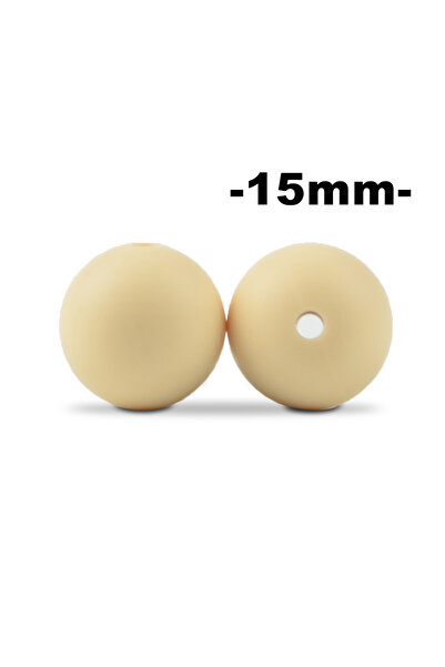Choice18 LOFCA navajowhite 100Pcs/lot 15MM Round Shape Silicone Beads Food gr...