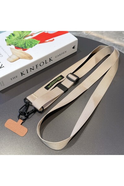 Choice6 حبل تعليق قابل للتعديل من كاقي بطول 140 سم، مناسب للارتداء على الكتف ...