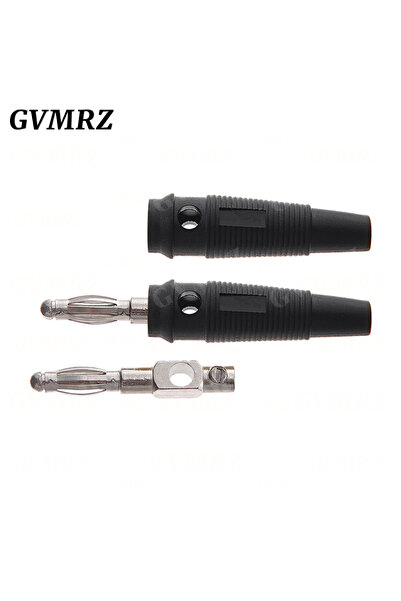 Choice4 5 قطع من موصلات الموز السوداء مقاس 4 مم، بدون لحام، للفيديو والموسيقى...