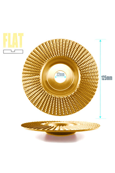 Choice1 golden flat 125mm Plane Bevel Angle Grinding Wheel Woods Polishing Wh...