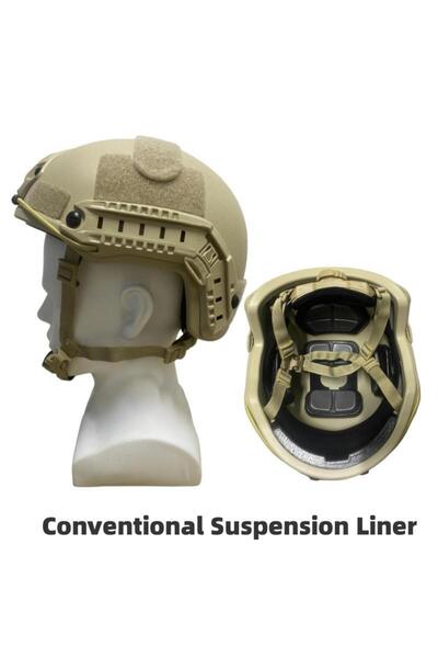 choice2 CT- Sand color Tactical Helmet Kevla Ballistic ACH High Cut High Qual...