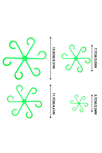 Choice green 4Pcs Plants Stem Support Black/Red/Green Plastic Trellis Easy In...