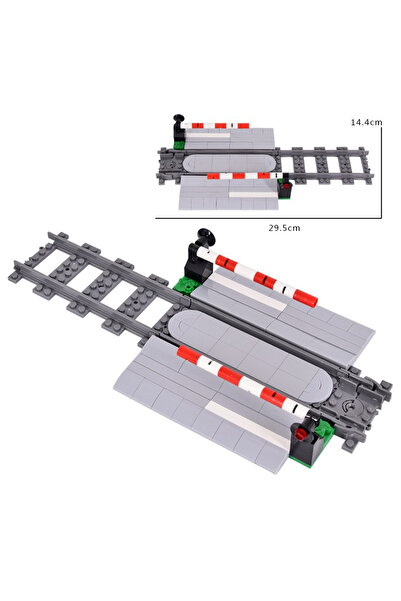 Choice7 FJJT019-NO BOX M مبنى قطار المدينة، ممر سكة حديد أسود، قضيب رفع، معبر...