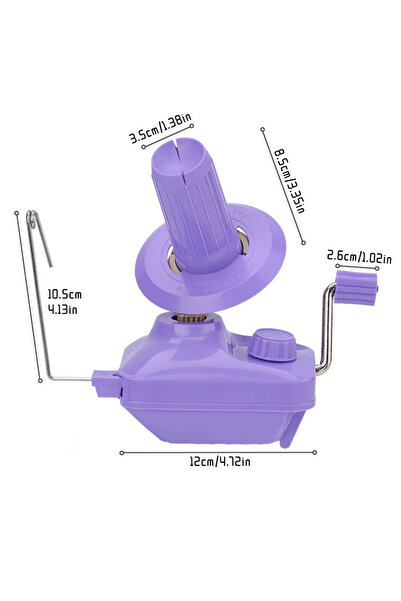 Choice5 آلة لف خيوط يدوية صغيرة محمولة من Zxiixz، لون بنفسجي، مجموعة واحدة، ه...