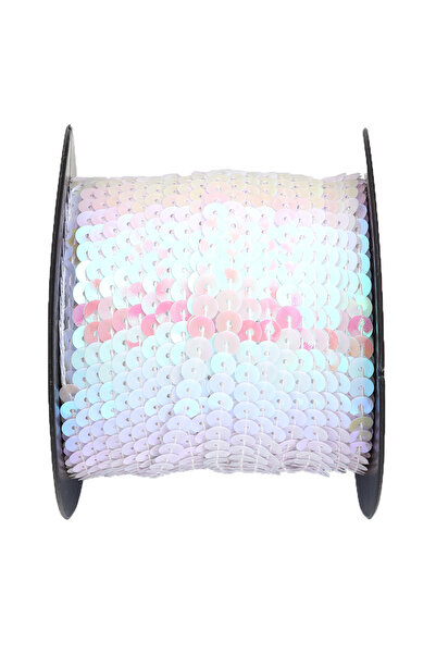 Choice1 شريط ترتر أبيض بطول 100 ياردة/الحزمة، شريط ترتر ملون دائري مسطح، زينة...