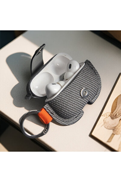 Choice21 جراب لسماعات AirPods Pro 2 باللونين الأسود والرمادي، وجراب لسماعات A...