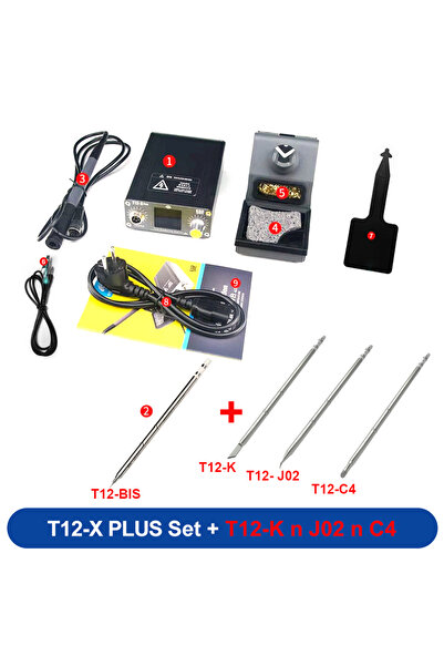 Choice13 قابس أوروبي، أضف T12-K-J02-C4، محطة لحام OSS T12 أصلية بقدرة 75 واط،...