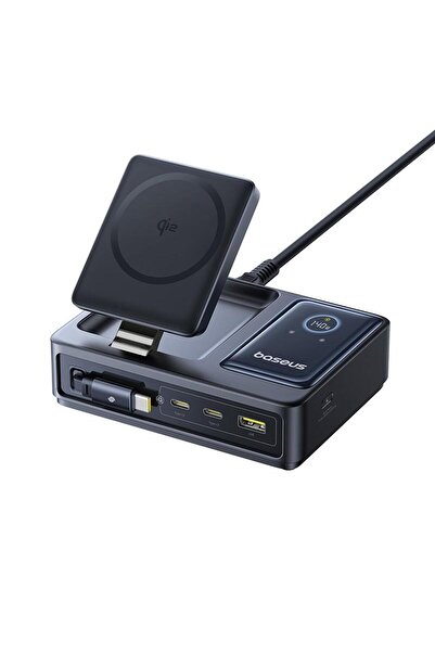 Baseus Statie de incarcare Nomos 5in1 Desktop Charger Qi2, 140W, Wireless Dis...