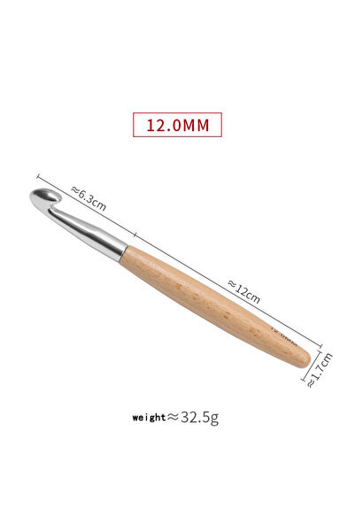 Choice5 12mm 3-12mm Wooden Handle Crhet Hook For Needlework Handmade DIY Crhe...